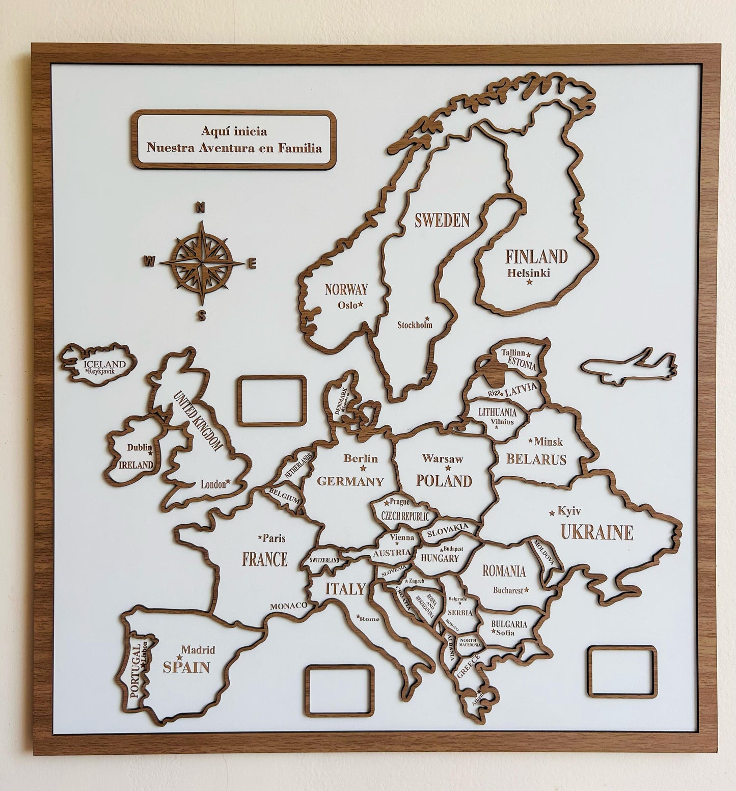 Mapa Viajero Continente Europa