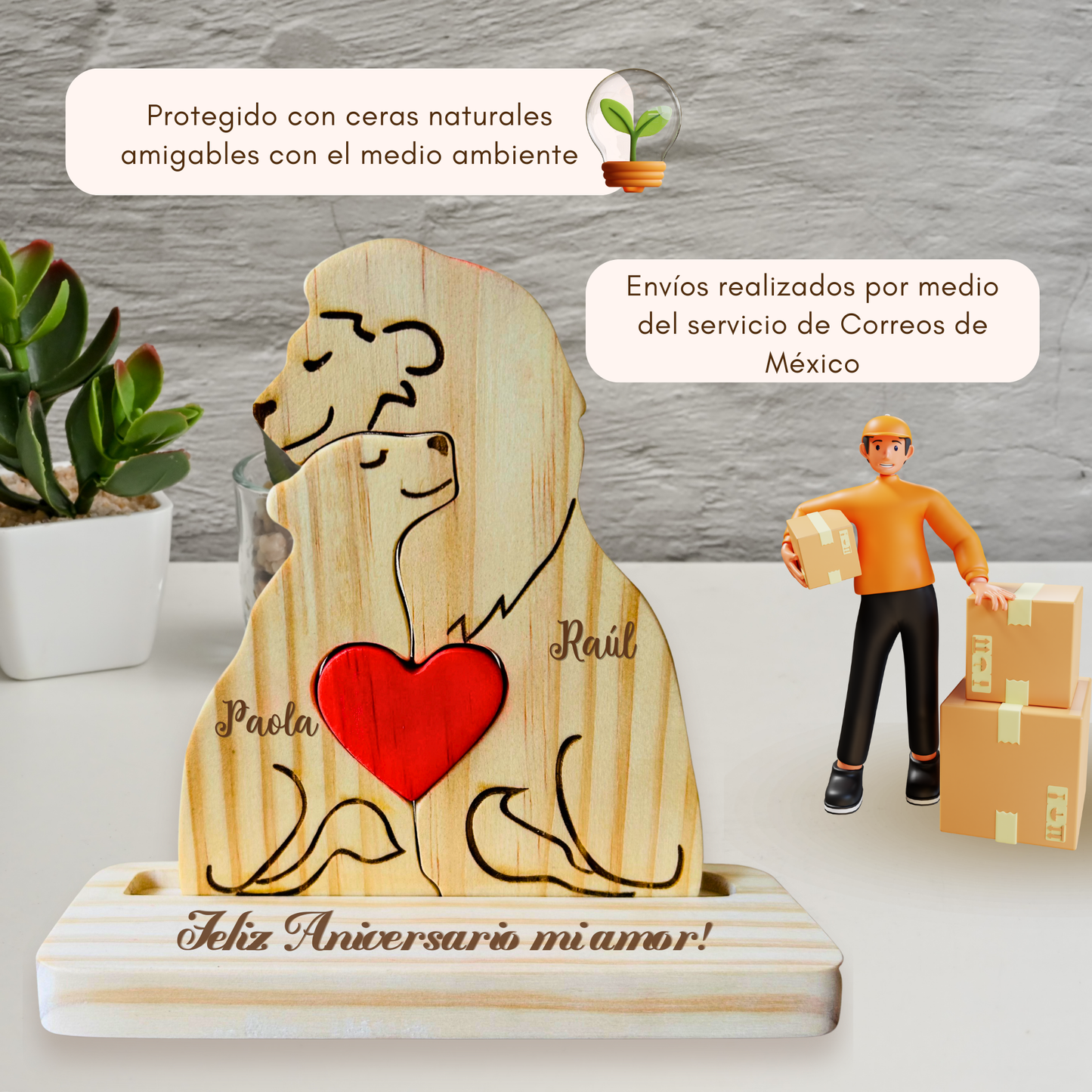 Tótem Parejas Leones